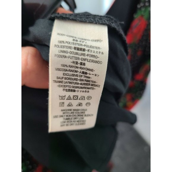 Free People Morning Light Poppy Mini Dress Size 12 - Picture 11 of 12